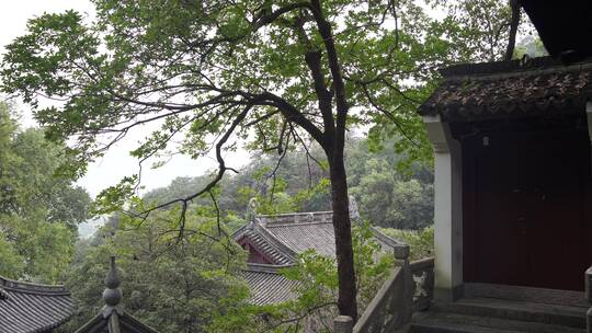 杭州飞来峰韬光寺建筑风景