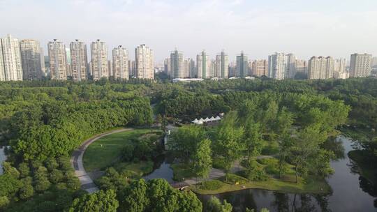 上海世纪公园4K航拍上海世纪广场4K航拍