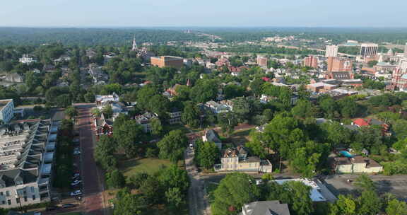 历史上的美国城市建筑梅肯古城在比伯县乔治