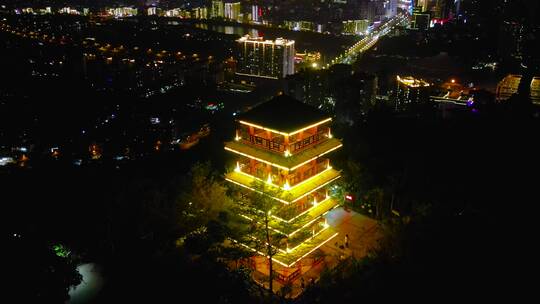 三亚临春岭城市夜景