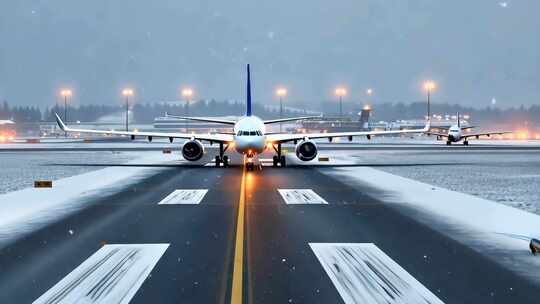 雪覆机场机场跑道 跑道标线标线颜色标线清