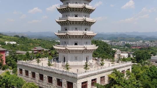 贵州 贵阳 大兴 国寺  大善塔 航拍