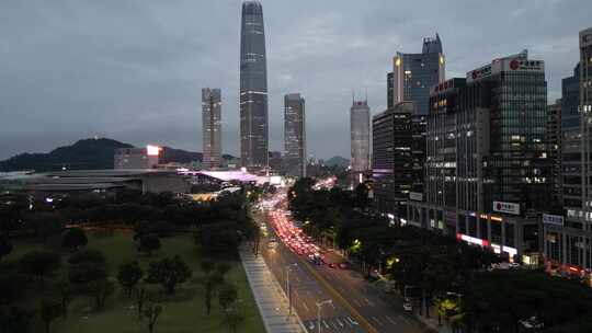 广东东莞国贸中心夜景