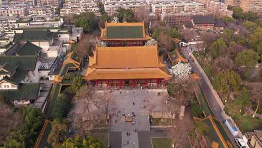 南京朝天宫景区航拍视频视频素材模板下载