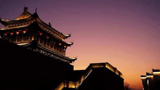 杭州旅游建德梅城古镇日落实拍