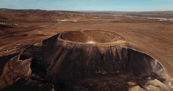 乌兰察布草原火山群航拍