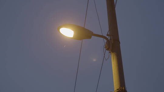 路灯 夜晚空镜 道路夜景