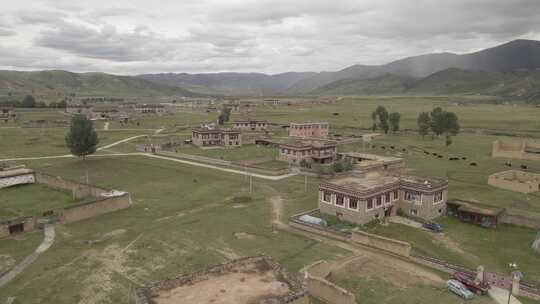 藏族村庄视频素材模板下载
