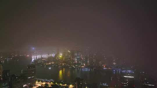 上海夜景 陆家嘴夜景 金融城 城市黎明视频素材模板下载