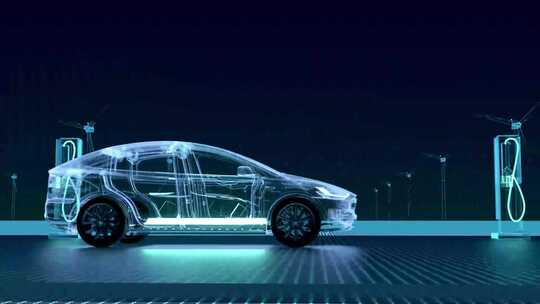 全息氮气新能源发电特斯拉电车智能驾驶