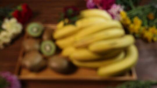 香蕉猕猴桃水果食材 (15)视频素材模板下载