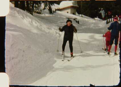 8毫米，女人，滑雪，雪