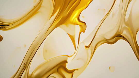 金色水墨颜料扩散动画背景