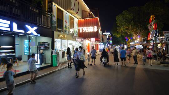 街头逛街路边摊市井集市街景夜市夜店