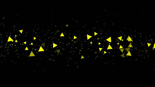 三角形粒子前景装饰视频素材带通道