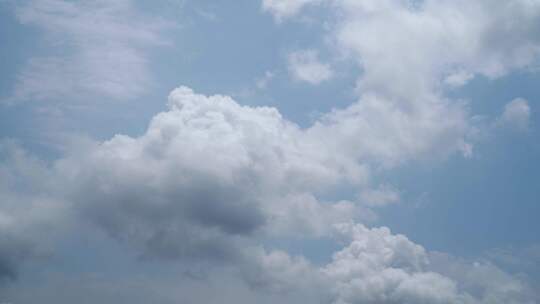 云朵飘过白云延时云层气象天气中午天空风景视频素材模板下载