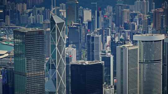 【正版素材】香港大景全景大气俯拍