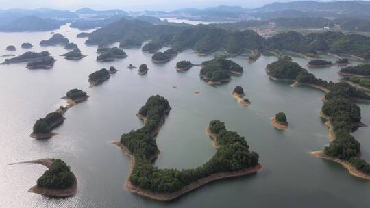 航拍千岛湖景观