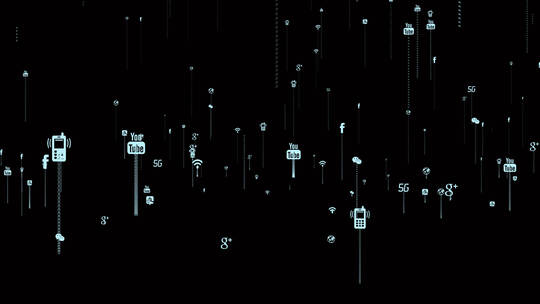 【原创带通道】信息科技5g互联网图标元素