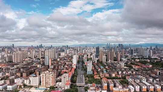 大气南昌航拍延时