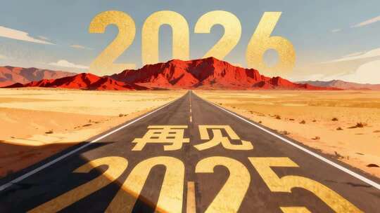 再见2025奔向2026年会开场动画