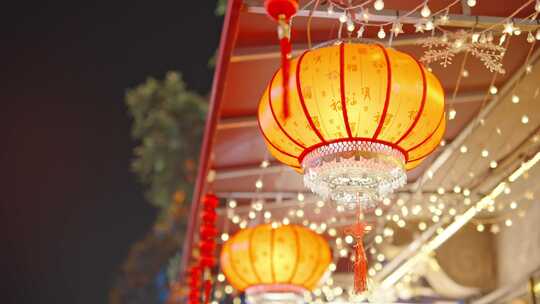 灯笼红灯笼过年春节新年氛围