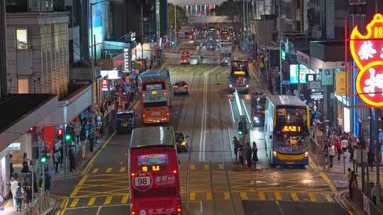香港城市车流视频4K