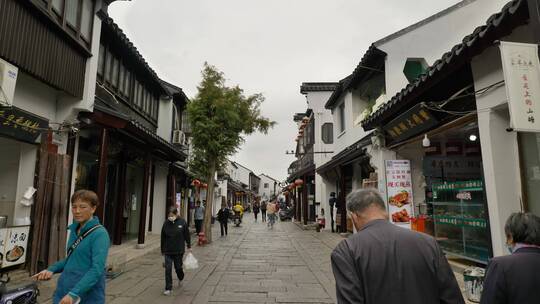 苏州七里山塘街古建筑人文