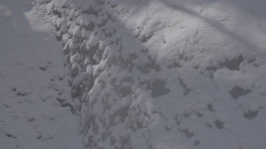 冬季北方冰雪光阴变化LOG视频素材