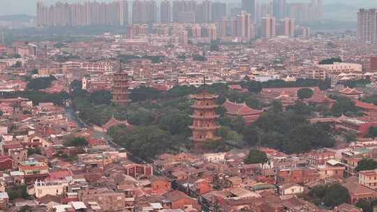 福建泉州开元寺古城城市宣传片航拍