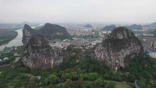 广西桂林南溪山4A景区航拍