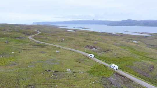 公路旅行，苏格兰，露营车，苏格兰高地