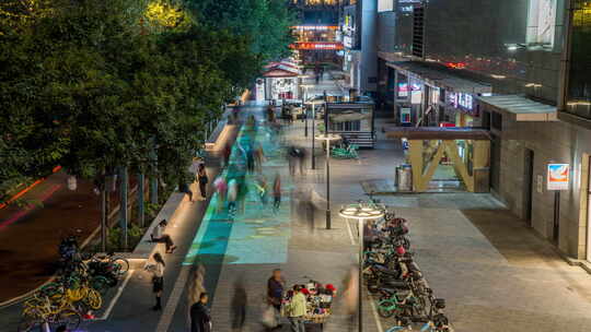 成都市成华区建设路夜景