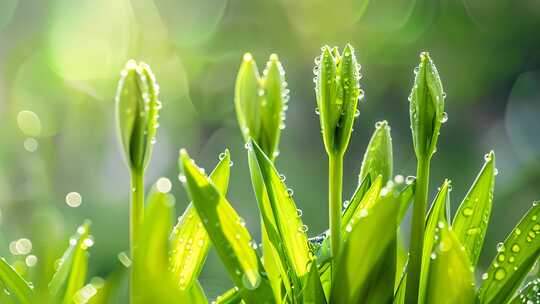 春天万物复苏 植物生长 植物生长延时摄影