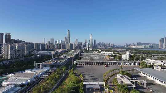深圳湾口岸航拍