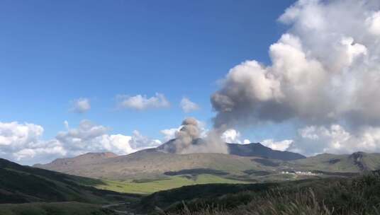 日本阿苏地质公园活火山