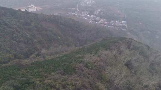 航拍秦岭山脉秋季风景云海