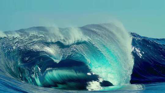 波涛海浪汹涌水面潮汐浪花海洋潮流