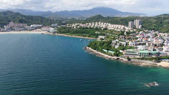 海景房海景别墅大海海边沙滩村落沿海地区