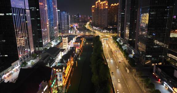 万达汉街总部国际夜景