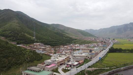 甘南 拉卜楞寺 藏区 夏河县 寺庙 旅行 航拍