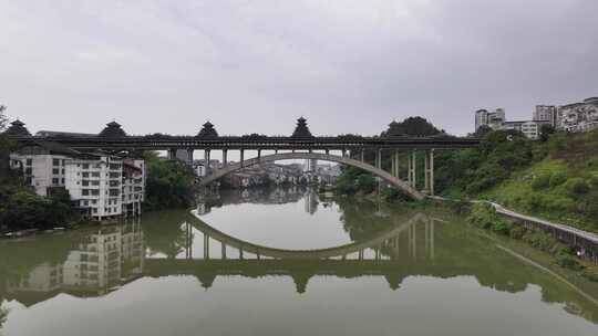 三江风雨桥航拍