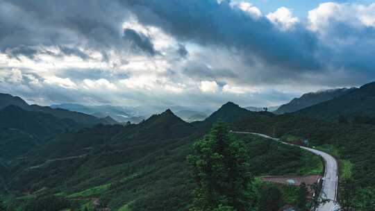 广西河池凤山百乐坳日出云海