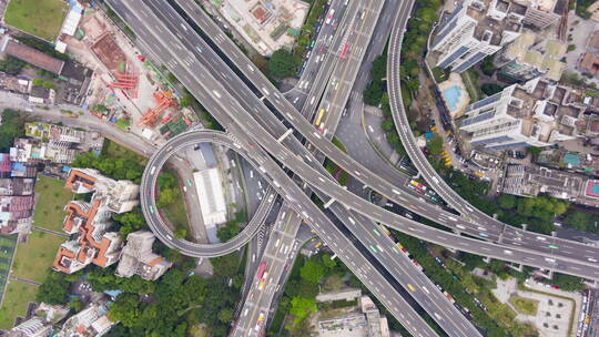 广州复杂的交通道路