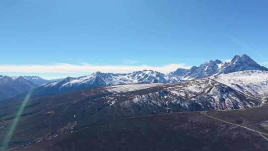 云南白马雪山航拍景观