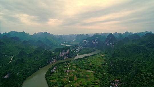 广西桂林山水航拍