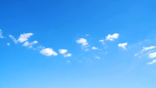 干净天空纯净蓝天白云延时少云天气变化延时视频素材模板下载