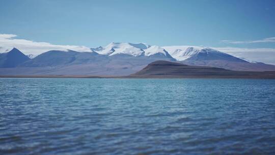 西藏阿里地区的仁青休布错湖视频素材模板下载