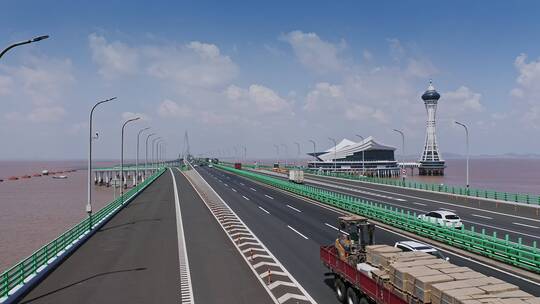 杭州湾跨海大桥海上高速公路海天一洲