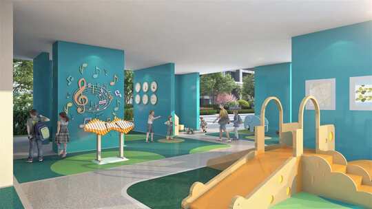 现代温馨儿童架空层动画素材